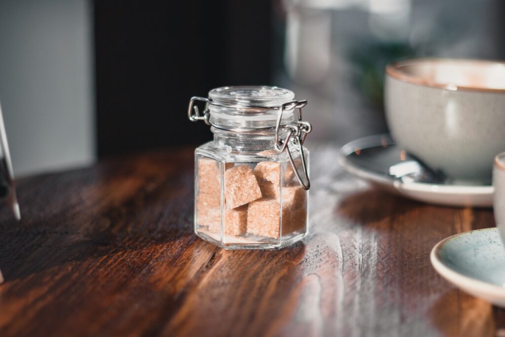Coffee ice cubes for skin
