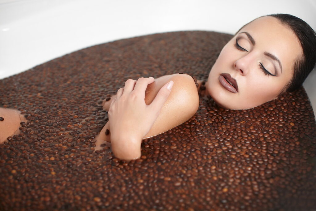 Coffee grinds for skin