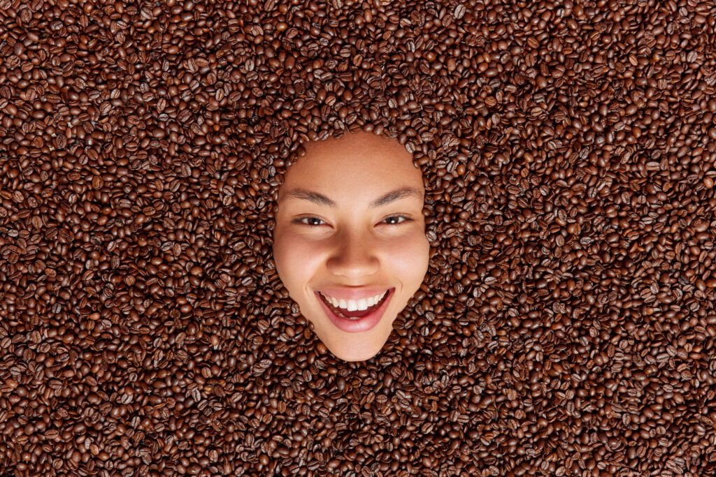 Coffee bean for skin