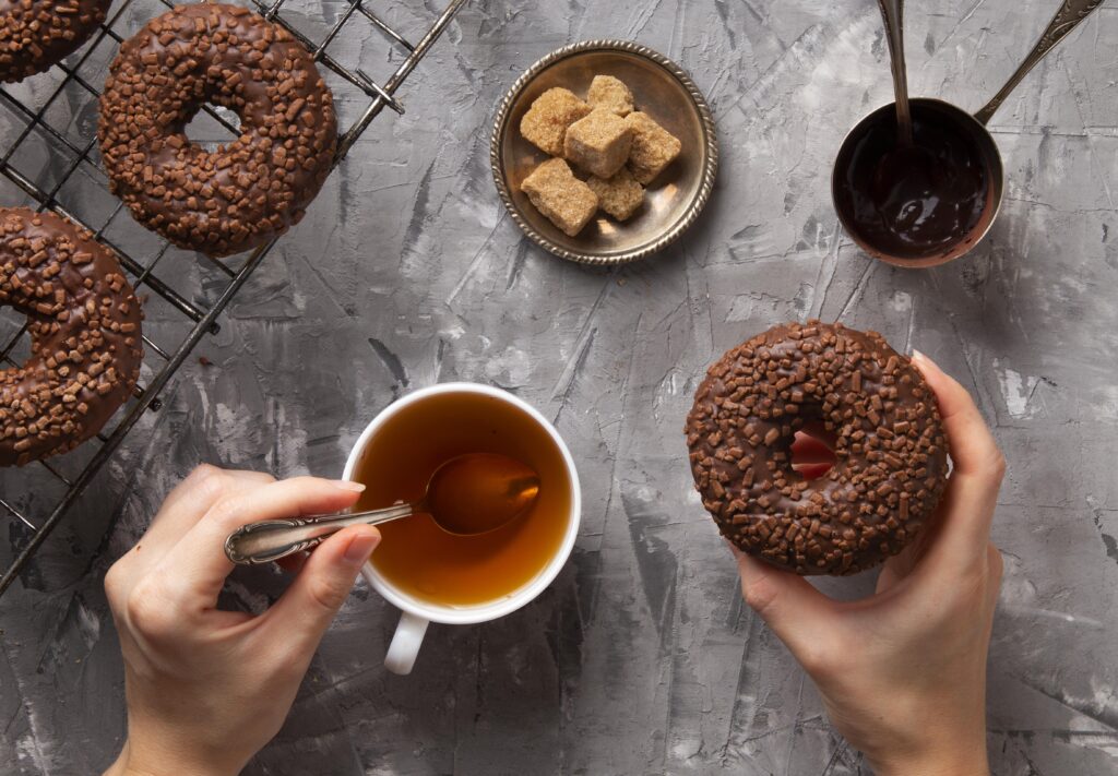 Coffee and sugar scrub for face