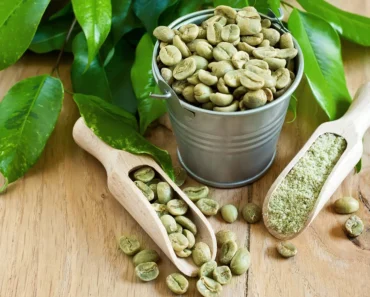 Green coffee oil for skin