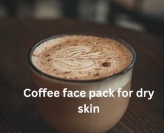 Coffee face pack for dry skin