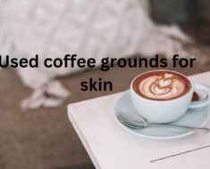 Used coffee grounds for skin