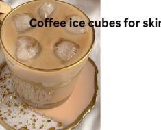 Coffee ice cubes for skin