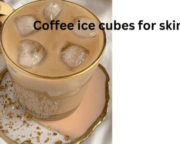 Coffee ice cubes for skin