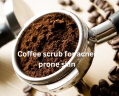 Coffee scrub for acne-prone skin