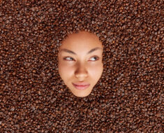 Coffee bean for skin